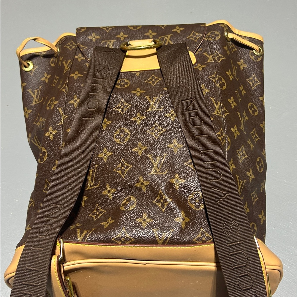 Brown Monogram Pattern Backpack Style Bag - image 6